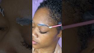 Brow Lamination with no tint brows browlamination [upl. by Anomar]