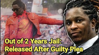 BREAKING Young Thug Released from Jail After Pleading Guilty  Rapper Young Thug [upl. by Zampardi613]