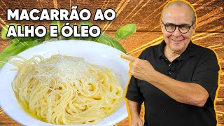 O SEGREDO DO MACARRÃO ALHO E ÓLEO PERFEITO PRONTO EM POUCOS MINUTOS  CHEF TAICO [upl. by Elatnahc]