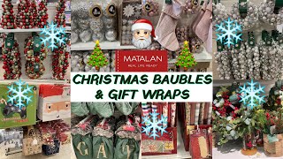 MATALAN CHRISTMAS BAUBLES amp GIFT WRAPS WITH PRICE OCT 2022  MATALAN HAUL  TRAVELANDSHOP WITH ME [upl. by Alphonsine]