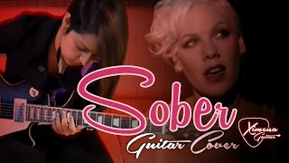 Pink Sober  Cover Guitar Ximena Vargas [upl. by Romine361]