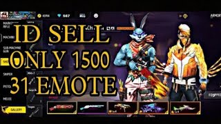 free fire ID sale 1500 India world viralyoutubeshorts shortvideo garenafreefire youtubeshorts [upl. by Enirahtac19]