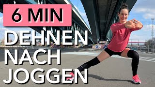 6 MIN DEHNEN NACH DEM JOGGEN  COOL DOWN FÜR LÄUFER [upl. by Farwell]