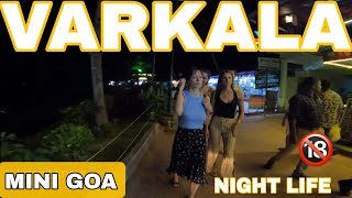 Varkala Night life  Walking street Raw Visuals varkala varkalacliff nightlife keralatourism [upl. by Vevay]