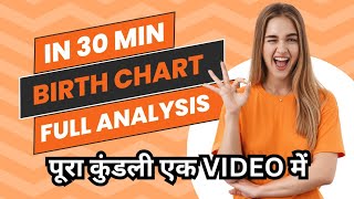 full chart kundali analysis job or business married problems and income truth astrology [upl. by Stretch]