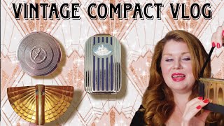 My Vintage Compact Collection  Part 1 vintagemakeup vintagecompacts [upl. by Anyat]