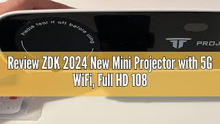 Review ZDK 2024 New Mini Projector with 5G WiFi Full HD 1080P Supports BT 51 Projector for Home C [upl. by Akieluz172]