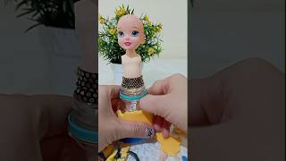 DIY  ASMR  Indian Dress 🥻 How to Make a Dress for a Doll with Clay  Doll Dress Indian Doll Dress [upl. by Atiuqel8]