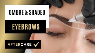 Aftercare for Ombré Powdered amp Shaded SemiPermanent Brows for Optimal Results [upl. by Ahcrop]