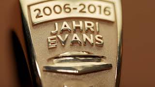 CLOSEUP Saints Legend Jahri Evans Ring of Honor [upl. by Oihsoy599]