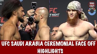 UFC Saudi Arabia Ceremonial Face Off Highlights [upl. by Kirsteni]