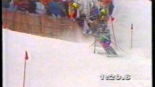 ALBERTO TOMBA KITZBUHEL 1992avi [upl. by Knipe]