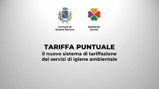 Comune di Azzano Decimo  TARI puntuale [upl. by Aramal]