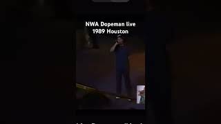 NWA life prefromanice Dopeman live in Houston 1989 [upl. by Llemar]