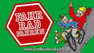 Fahrrad fahren  Kinderlied zum Mitsingen  Kindermusikwelt [upl. by Sessler677]