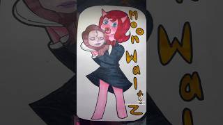 Cojum dip moon waltz artistofyoutube art drawing artandcraft artist ohuhubrushmarkers [upl. by Holtz]