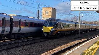 Trains at Retford Station 26012024 [upl. by Anuat]