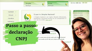 COMO DECLARAR O MEI  passo a passo declaração CNPJ [upl. by Vickey502]