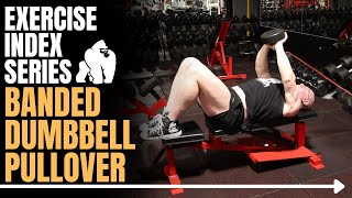 Banded Dumbbell Pullovers Exercise Demonstration [upl. by Sulrac]