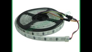 Digital LED strip WS2801 work by Arduino [upl. by Nhepets316]