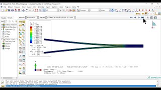 Example 101 How to use Abaqus cohesive zone elements CZM for delamination of DCB beam [upl. by Jodie828]