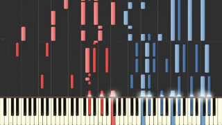 Piano Four Hands Space Battleship YAMATO OP Theme Synthesia tutorial [upl. by Meagan]