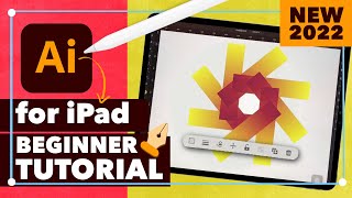 Adobe Illustrator for iPad 2022 Beginners Tutorial [upl. by Winifield]