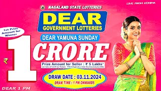 NAGALAND LOTTERY LIVE  1PM TODAY 03112024 [upl. by Annah]