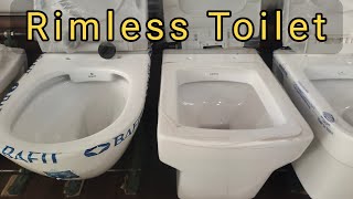 Rimless Toilet vs Normal Toilet shaktisheshinteriors bathroom [upl. by Okubo]