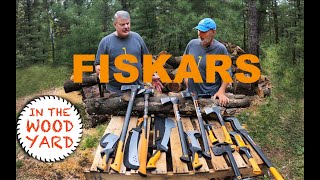 343  Fiskars Axes  Splitting Axes Hatchets Brush Axes and Machete [upl. by Heigho]