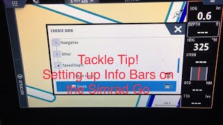 Simrad Go9 xse Quick Tip  How to set info bars [upl. by Linnell]
