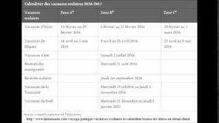 vacances scolaires 2015  2016 [upl. by Emile61]