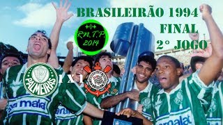 Palmeiras 1 x 1 Corinthians  Campeonato Brasileiro 19942ª Final  Gols [upl. by Anaic415]