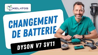 Comment réparer un Dyson V7 SV11 qui se décharge rapidement  Changement de batterie [upl. by Joappa]