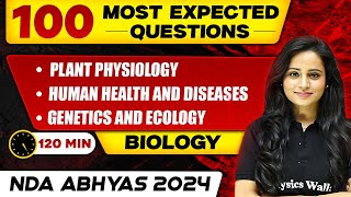 NDA Biology Plant Physiology Human Health and Diseases Genetics and Ecology  NDA Abhyas 2024 [upl. by Dewie19]