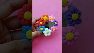 DIY mirror 🌸🪞✨diy diycrafts craft mirror airdryclay clay clayart shortsfeed shorts short [upl. by Htomit]