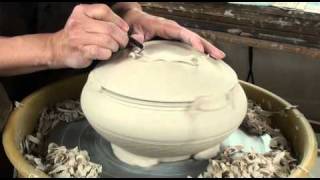 56 Trimming  Making a Porcelain Casserole with HsinChuen Lin [upl. by Aridan]