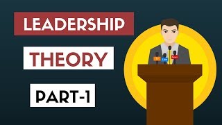 Leadership Theory Part1  Traditional Theories Hindi BCOM MCOM NET SET [upl. by Arrahs]