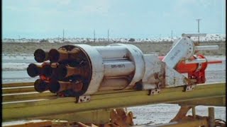 Fastest Rocket Sled in the World The US Air Force Railroad [upl. by Ylerebmik]