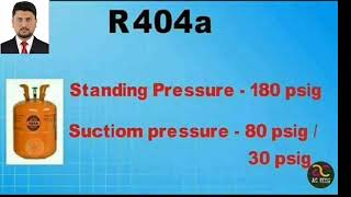 Refrigerant 404a pressure and suction pressure gas refrigeration refrigeracion [upl. by Elonore]