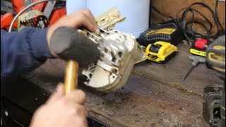 Splitting Crankcase Stihl ms200t [upl. by Frannie]