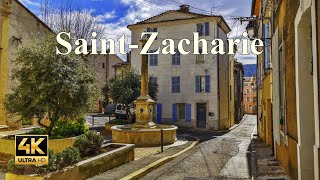 SAINT ZACHARIE👀Visite du centre ville  Visite des villes et villages Français 4K [upl. by Smallman690]