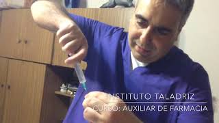 Aplicación de inyecciones  Dr Sergio TALADRIZ Farmacéutico  Con cuestionario Gratis [upl. by Gaillard]