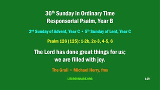 30th Sunday in Ordinary Time Responsorial Psalm Year B Grail  Michael Herry [upl. by Yremogtnom]