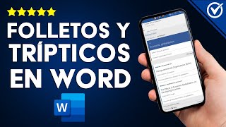 ¿Cómo crear folletos y trípticos con WORD – Plantillas y otras herramientas [upl. by Eyahsal941]