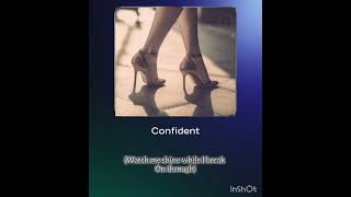 Confident 🔥✧˖° with lyrics made with AI [upl. by Yddeg484]