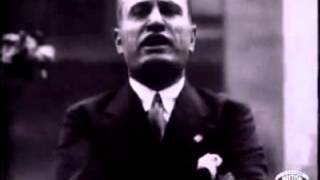 Discorso del Duce Benito Mussolini in inglese marzo 1929 [upl. by Enylrac]