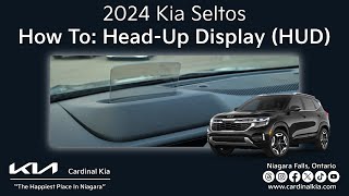 Refreshed 2024 Kia Seltos  How To Use Your HeadUp Display HUD [upl. by Akinorev]