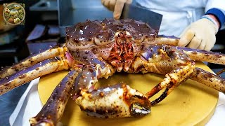 King Crab processing How Korean masters prepare delicious king crab  Emison Newman [upl. by Ahsenrat]