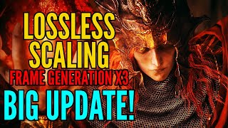 Lossless Scaling 29 Frame Generation x3 Insane Update [upl. by Ydnil]